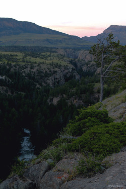 riverwindphotography: Sunlight Creek canyon at Sunset, Shoshone National Forest, Wyoming by riverwindphotography, June 2015 