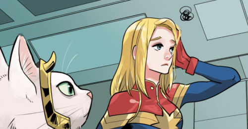 Loki and Carol DanversMarvel Meow Infinity Comic