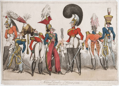 &ldquo;Military Dandies or Heroes of 1819,&rdquo; print by William Heath.