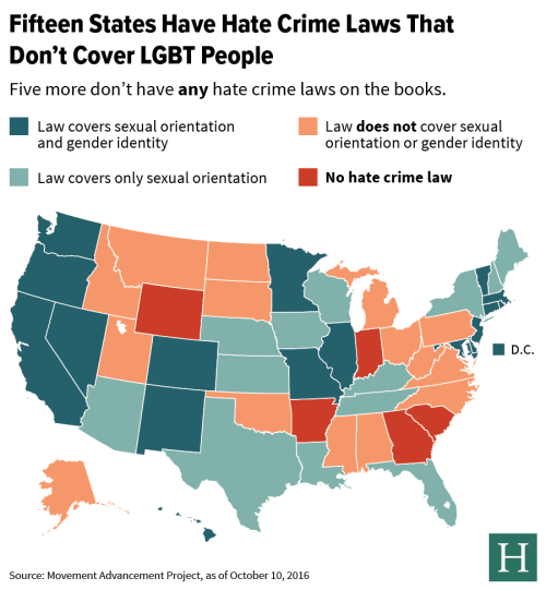 Gay rights map of the us