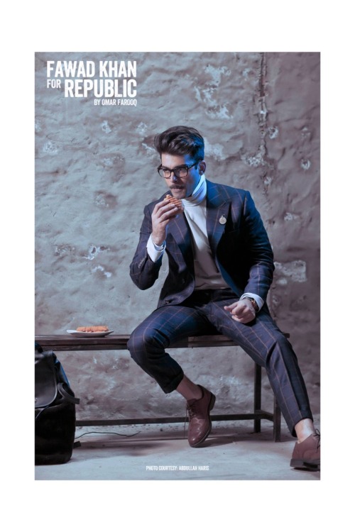 allthingspakistanicelebs:Fawad Khan for Republic by Omar Farooq.