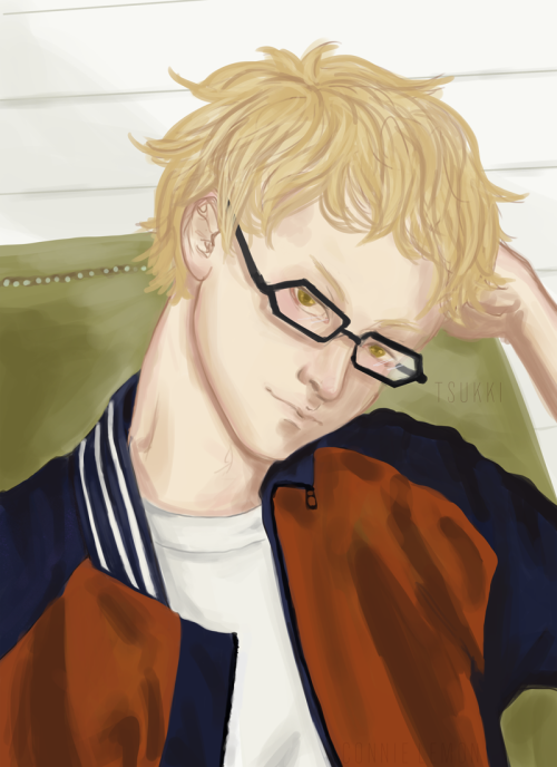 Tsukki or Kei-chan from HQ!This fanart it was a gift from a give away on my fanpage on fb!