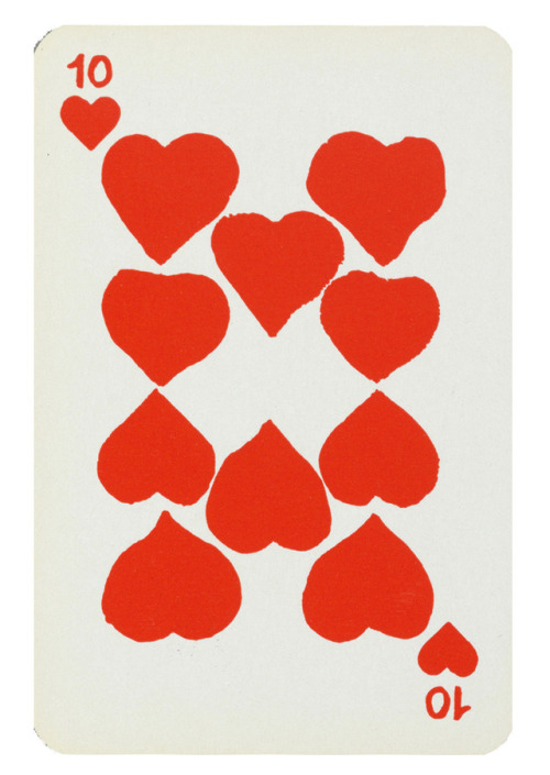 Sonia Delaunay, Simultané playing cards, 1964. Via Cooper HewittThis deck was originally designed in