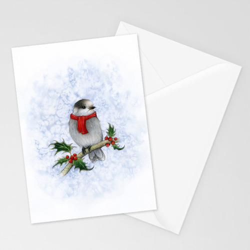 mariya-o:This year’s holiday card, hot off the press!  Cards and prints available: RedB