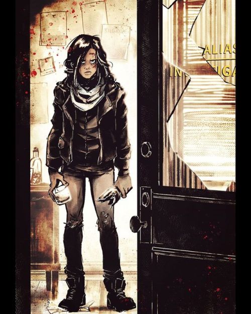 #Inktober no. 1 #JessicaJones ❤️