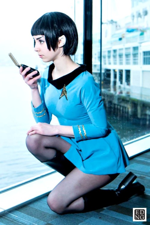 Some shots from our photoshoot at Fan Expo Vancouver 2014~Myself as Femme Kirk, marimo-girl as Femme