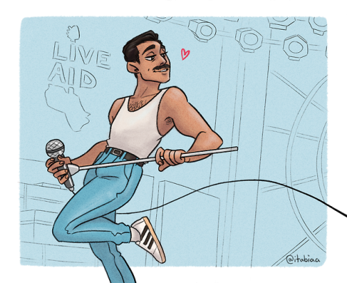 itabiadraws - *replays 2 hours of Queen’s Greatest Hits on youtube...