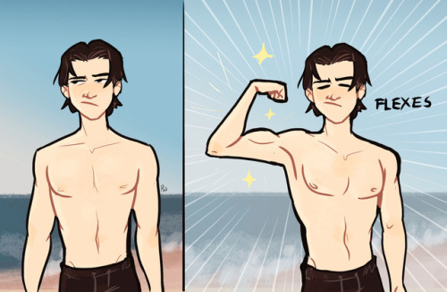 ink-shaming: JayTim Week Day 4: Beach jason dude thats gay