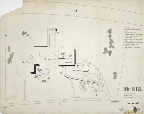 Proposal for an Art Center. Erlenbach, Germany 1962. Le Corbusier 