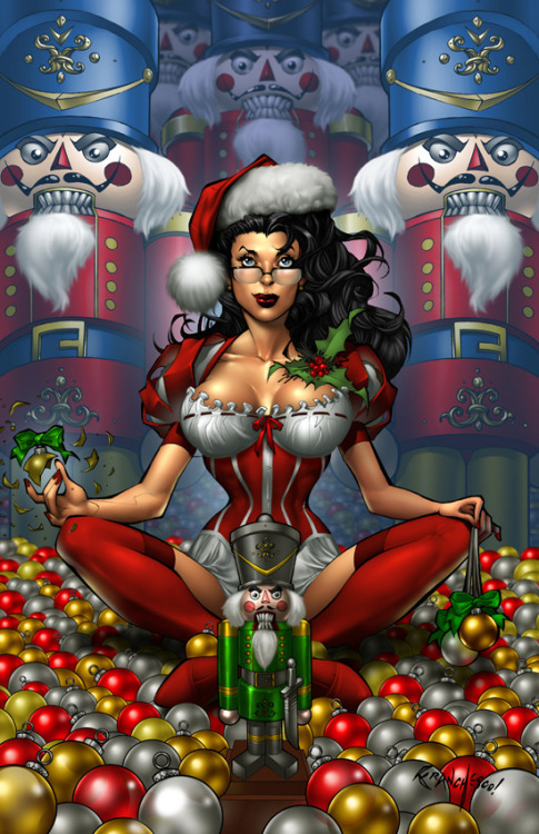 naughtyhalloweenart:GFT Christmas Cover by Dominic Marco
