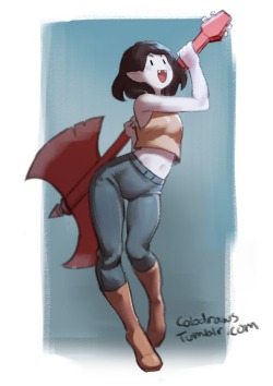 colodraws:  I really liked marcelines outfits