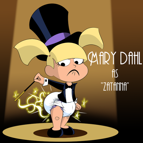 Mary Dahl as Zatanna (Batman: The Animated Series)Diaper changes made easy, with magic.This one was 