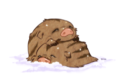 arthoure:  buyakasha:  some swinub for pepperbear~! snow piggies weh        