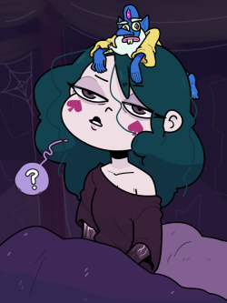 grimphantom2: discount-supervillain: Glossaryck seems to trust ‘er, and that’s good enough for me. She seems nice. Loving that messy hair  &lt;3 &lt;3 &lt;3