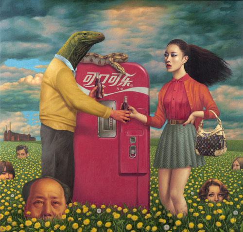 Alex Gross (American, b. 1968, Roslyn Heights, Town of North Hempstead, NY, USA) - Original Sin from