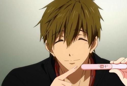 krmgn:  THE PREGNANCY TEST MEME on twitter explained through the gays of Free! the original  the makoharu    the nitorin   