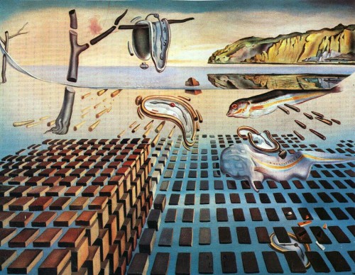surrealistaa:  Salvador Dalí, The Disintegration of the Persistence of Memory, 1954