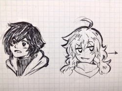 booksandweapons:  sketchbook was out of reach so i drew on graph paper 