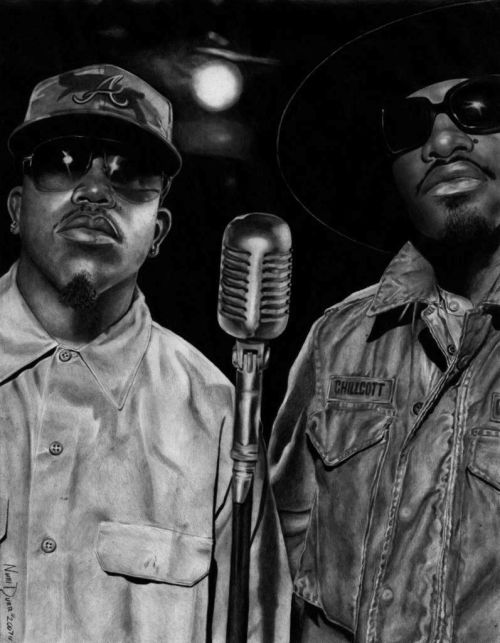 missladymillz:  Outkast drawing | Nuri Durr 