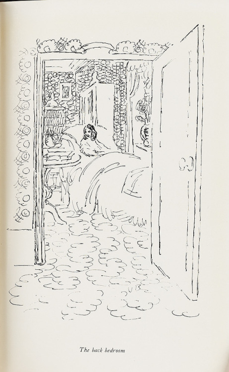 gnossienne: Vanessa Bell, “The Back Bedroom”, graphite drawing for Virginia Woolf’