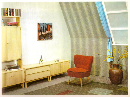 Magazine Editorial, Das schöne Zuhause, The Beautiful Home, 1960. Germany. Via Flickr