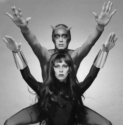 Angela Bowie and Ben Carruthers as The Black Widow and Daredevil (1975)