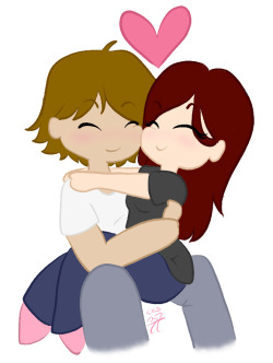 Because Eric said I never draw us anymore!So I doodled us ♥ Because I love my luffs uber much!