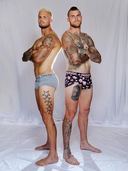 traveladdict227:  Australian professional rugby league players Sandor Earl and Josh Dugan photographed by Colleen Petch.