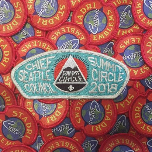 Love the design of this boyscout patch by the Seattle Council! #stadri #stadriemblems #enorules #emb