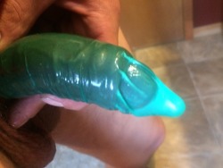 filledcondoms:My boyfriend jerked in a condom