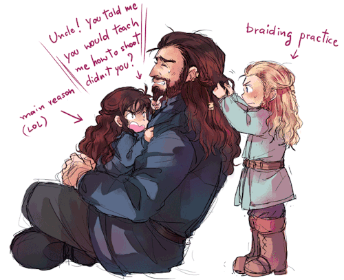 cellorocket: waya-erebor:  The main reason why Thorin cut his beard  (LOL)   ^^  ;_;