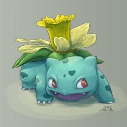 butt-berry:  This Bulbsaur is SO excited to grow a daffodil 