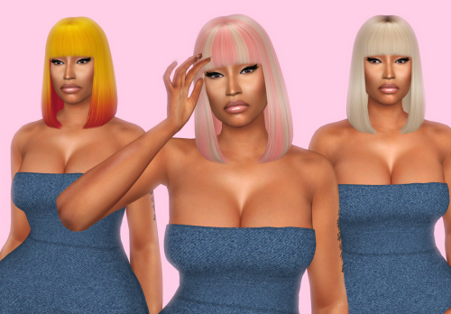 Harper hair34 colorsCompatible with HQ ModCustom thumbnailDownload