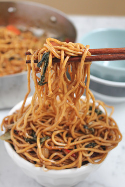 verticalfood:  Vegetarian Chow Mein