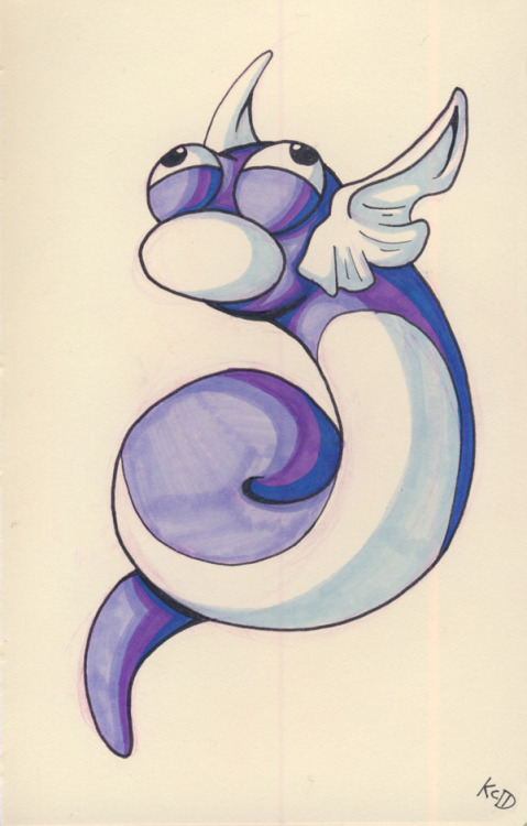 I’ve always wondered how beautiful Dratini and Dragonair ended up turning into a big derpy lum