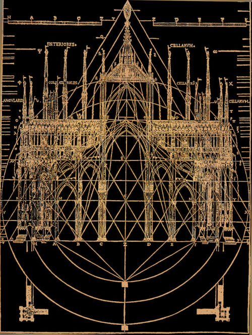 americaneldritch:  Latent Geometery in ecclesiastical gothic architecture; from “The beautiful neces