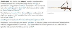 postmarxed: captainsnoop:  so evidently normal guns exist in star wars (called “slugthrowers” because of course) and they’re apparently super broken and extremely useful because they go right through shields designed to deflect energy weapons and