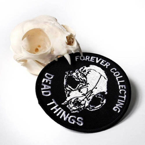 vectorthatfox: Stock is running low on DEAD THINGS embroidered iron-on patches. I’m not sure if/when