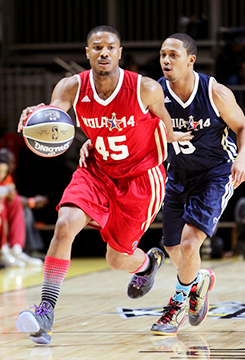 theofficialbadboyzclub:  Michael B. Jordan participates in the NBA All-Star Celebrity