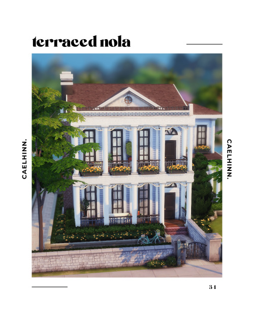 terraced nola. a residential lot by caelhinnwith a new house and the addition of iggy to the family,