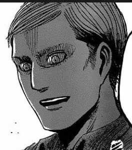 picklerecursion:  Erwin’s creepy smiles appreciation post  Bonus Levi reactions: