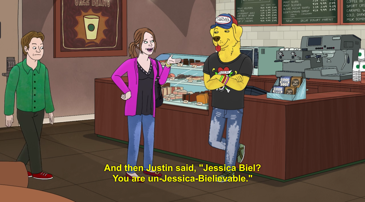 Everything Bojack Horseman Jessica Biel And Justin Timberlake Are Like