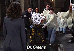 hydroxicacid:30 Days of ER - Day 2: Favorite moment from the pilot/series finale↳ Dr. Greene (first/