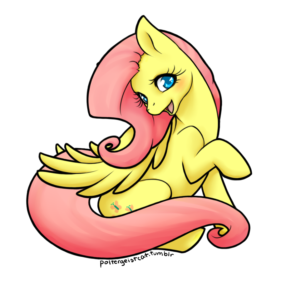 poltergeistcat:  Flutterbutt. ouo  She’ll be a sticker available at Daycon in
