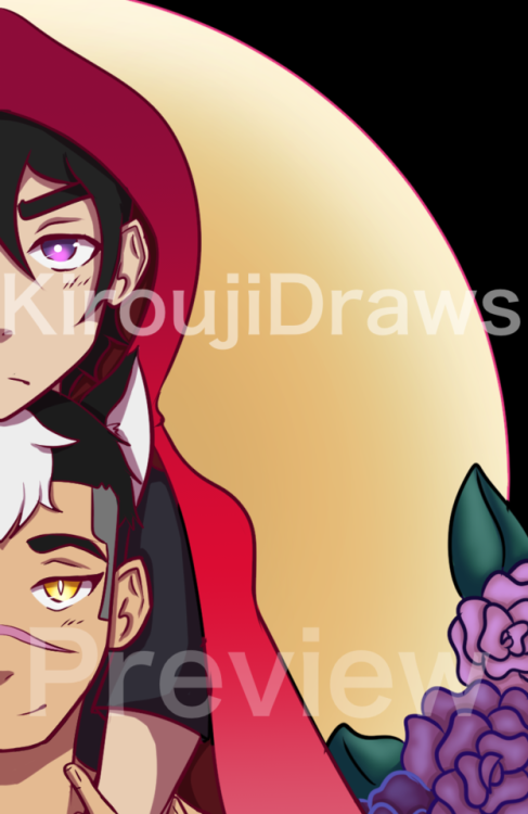 kiroujidraws: kiroujidraws: A preview of my zine piece, as well as a preview of the charm I created 