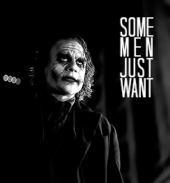 trytriedtrying:  Fangirl Challenge - [3/5] Villains ↳ The Joker (The Dark Knight)