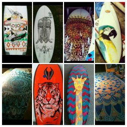 eatsleepdraw:  A Selection Of Boards I’ve Painted over the past few years. blog