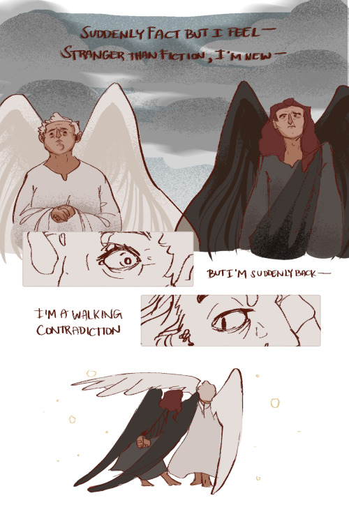 creatorivm: A Good Omens lyric comic for Isn’t It Love? From Steven Universe!song: you