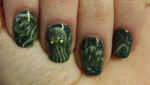 Cthulhu Nails! :)Tutorial here