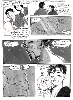 jadenvargen:  this is a sloppy-ish comic about a strong headcanon of mine which is basically:  hanzo, due to years of coping badly with life, sees genji in a very idealised, ‘always-a-child’ way, and can’t quite connect that to 35-yrs old actual